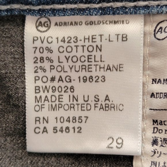 AG Adriano Goldschmied The Daisy Low Rise Frayed Cut Off Heart Print Denim Short - Picture 15 of 16